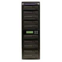 Produplicator 10 Burner 52X CD Duplicator Machine + Built-In 250GB Hard Disk Drive (Standalone Audio Video Copy Tower, Disc Duplication Device)