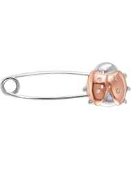 Youth Ladybug Brooch With Diamonds by US Gems