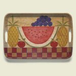 Serving Tray ~Watermelon Still Life~ 18 inches x 12 inches ~ melamine plastic ~ code 032