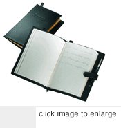 classic leather journal - pink