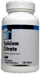 Calcium Citrate 250 mg 100 Tablets by Douglas Labs