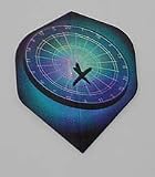 3 sets DARTBOARD CLOCK Holographic Standard flights