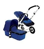 Bugaboo Cameleon Stroller - Red Base - Dark Blue Fleece