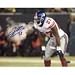 Brandon Jacobs In Backfield Breathing Cold Air Horizontal 8x10 Photo