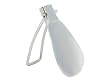 Compact Travel Shoe Horn, Chrome Plated, 5.4", Foldable