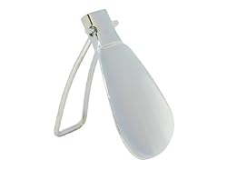 Compact Travel Shoe Horn, Chrome Plated, 5.4", Foldable
