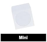 1,000 Mini Paper CD Sleeves with Window & Flap