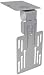 Mercury 129-121 Small VESA 50,75,100 Under Cupboard LCD / TFT Wall Bracket - Max Weight 15kg, 9" to 17", Silver