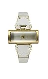 BCBG Visionary White Leather Silver-Tone Dial Women's Watch #BG6227