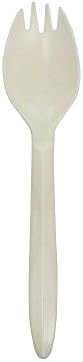 Trellis Earth TRC-24 Bioplastic Middle Weight Spork, 5 3/4" Length, Natural (Pack of 1000)