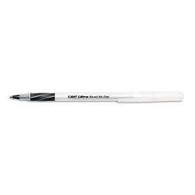 BIC GSMG11BK - Ultra Round Stic Grip Ballpoint Stick Pen, Black Ink, Medium, Dozen-BICGSMG11BK