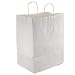 Duro 87904 Paper Regal Food Service Medium Shopping Bag, 12" Length x 9" Width x 15-3/4" Height, White (Pack of 200)