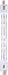 Sylvania 58920 300-Watt 120-Volt Tungsten Halogen Double-Ended T3 Quartz Lamp with Clear Finish (EHM), 1-Pack # 300T3QCLRPEHM
