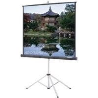 Buy Da-Lite Matte White Da-Lite Picture King Tripod Mounted Projection Screen with Black Carpeted Housing, 96" x 96", 136" Diagonal, Matte White Surface.