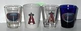 Los Angeles Angels of Anaheim Shot Glass Collectible Four Piece Set