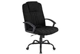 Full Size Executive Chair, Fabric - Black