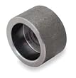Industrial Grade 1MNW1 Cap, 1 1/2 In, Socket Weld, Black Steel