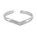 Sterling Silver Toe Ring Polish Finish "V" Toerings