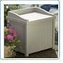 Outdoor Storage Seat Cream