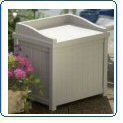 Outdoor Storage Seat Cream
