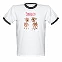 Rudolph the Red Nosed Reindeer Shirts - Rudolph And Clar 6.1 oz Cotton Youth Ringer Tee