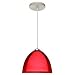 Besa Lighting 1JT-R47007-SN Satin Nickel Nina Contemporary / Modern Single Light Pend...