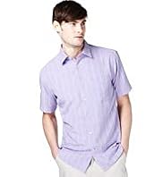 XXXL Soft Touch Space Dye Striped Shirt