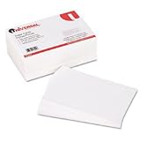 UNV47245 Value Pack 5 x 8 Plain Index Cards, White, 500 Cards/Pack