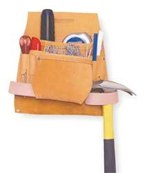 Westward 6NE33 Nail/Tool Pouch, 3 In L