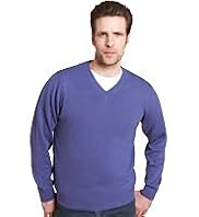 2" Longer Blue Harbour Pure Cotton Jumper