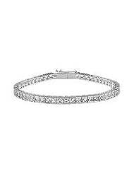 Diamond Tennis Bracelet : 14K White Gold â€" 3.50 CT Diamonds