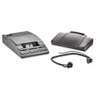 720-T Desktop Analog Mini Cassette Transcriber Dictation System w Foot Control by Philips