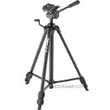 Velbon DF-40 Deluxe Lightweight Photo/Video Tripod with 3-Way Panhead and Quick Release Shoe