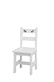 Amish-Made, Handcrafted Children's Wooden Chair (White Painted Finish - No Stencil)