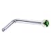 Solid 18KT White Gold (May) 1.5mm Genuine Emerald L-Shaped Nose Ring – 18 Gauge