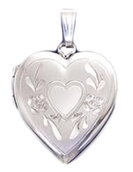 Sterling Silver 2 Photo Heart Locket
