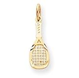 10k Solid Racquetball Racquet Charm