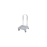 Cambro Soft Gray Economy Model Dish Rack Camdolly W/ Chrome Handle - CDR2020H151