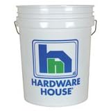 40-3014 5G PLASTIC PAINT PAIL COLOR:WHITE SIZE:5 GAL. by Hardware House
