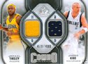 2009 SP Game Used Authentic Jamaal Tinsley & Jason Kidd Dual Game-Worn Jersey Card