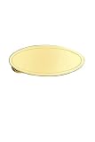 14k Gold Tie Bar Oval shape with surrounding etching