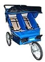 BeBeLove Double Jogging Stroller - Ocean Blue