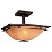 Kitchen & Housewares : Minka Lavery Lights 1279-357 Semi-Flush Light - Iron Oxide Lineage Contemporary Indoor Lighting