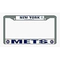 New York Mets Chrome License Plate Frame - Set of 2