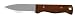 Condor Tool and Knife Bushlore 4.375-Inch Drop Point Blade, Walnut Handle with Leather Sheath (Plain)