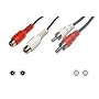 5 Meter Stereo Chinch-Verl�ngerung 2 x Cinch-Stecker auf 2x Cynch-Buchse 5.0m