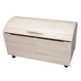 Gift Mark Treasure Chest Toy Box - White Wash