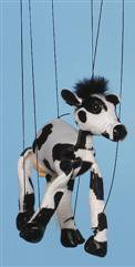 Childrens Toyshop  Toys : Farm Animal (Cow) Small Marionette (B330)