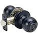 Designers Impressions Ashland Design Black Entry Door Knob (We Key Lock Orders Alike for Free)
