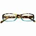 ICU Eyewear Reading Glasses - 8501 Two-Tone Full Rectangle Turquoise / Tortoise and Blue +2.00